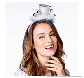 Celebrate Shop New Years Hat Headband Silver