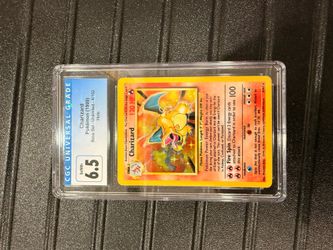 1999 Pokemon Base Set Holo Charizard #4 CGC 6.5 EXMT+