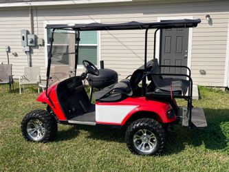 Ezgo golf cart Red White for You
