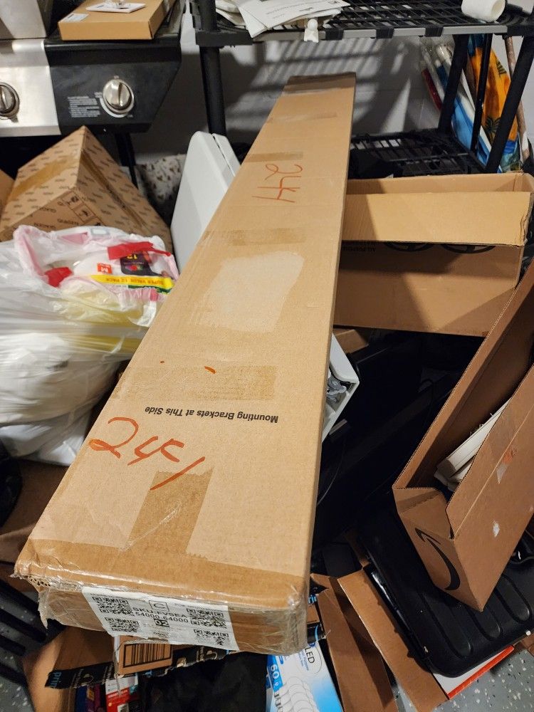 Brand New Cordless Faux Wood Blind 54x64