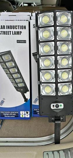 Solar Street Light Outdoor, Solar Powered LED Farola Solar LED para Exteriores, Luz Solar de Seguridad