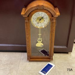 Sligh Tall Wooden Mantel Clock