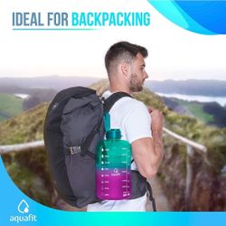 1 Gallon Water Bottle With Time Marker - Large Water Bottle Gallon Water Bottle Motivational One Gallon Water Bottle With Straw 1 Gallon Water Jug 
