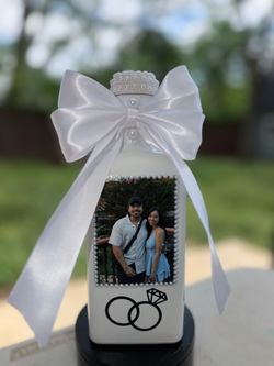 Custom wedding bottle