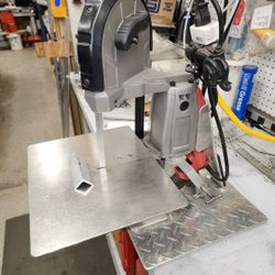 BANDSAW , UP RIGHT  CUSTOM DESIGNED , WITH  TABLE, PORTABLE, LIGHT WEIGHT, VARIABLE SPEED...