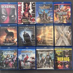 Superhero and superhero-adjacent Blu-ray collection (12 movies)
