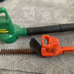 Electric Leaf Blower & Hedge Cutter