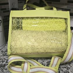 Nanette Lepore Arianna clear satchel with wristlet NWT