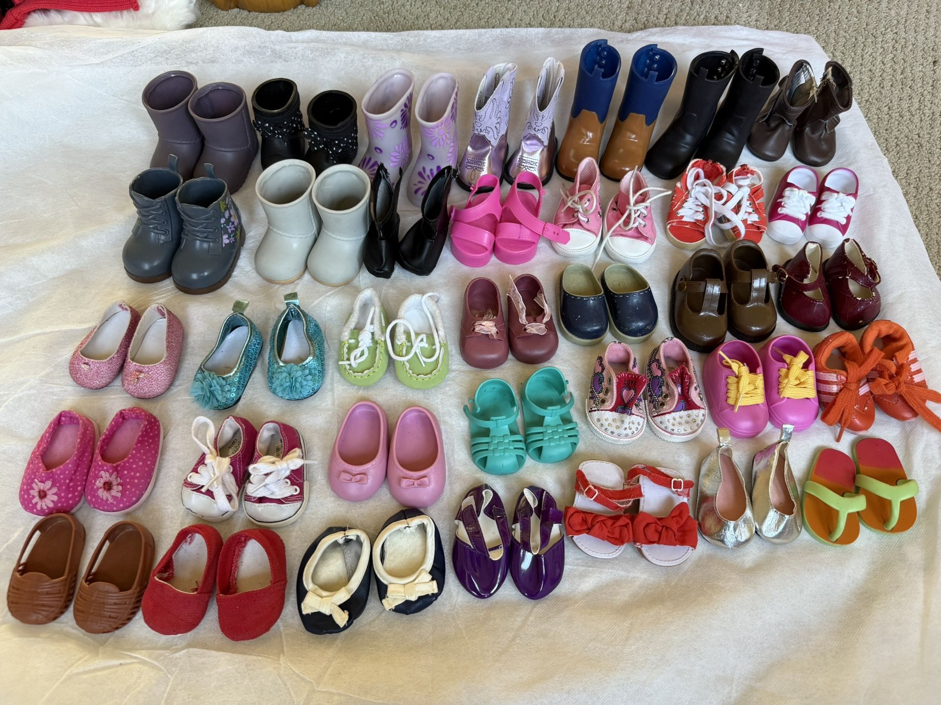 Shoes Lot For 18” Dolls 