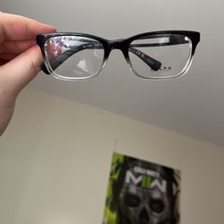 Black And Clear Ombré Ralph Lauren glasses 