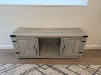 TV Stand : 58" Barn Door TV Stand - Grey