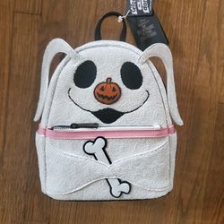 Loungefly The Nightmare Before Christmas Zero Sequin Glow In The Dark Mini Backpack