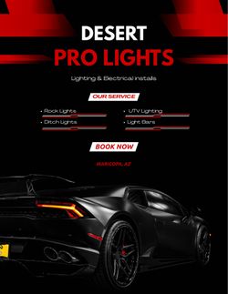 Custom Lighting Install (Trucks, Cars, & UTVs)- Rock Lights, Ditch Lights, Bars, Wheels