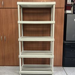 Plastic shelving by “Keter” 74x36x18