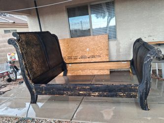 Sleigh bed frame project
