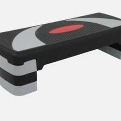 Fitness Aerobic 30'' Step Adjust 4" - 6" - 8" Exercise Stepper With Risers