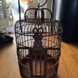 Bamboo Bird Cage 