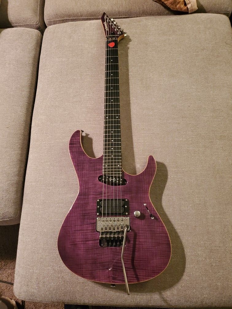 Edwards ESP Made In Japan E-MV-125FR In Trans-purple With Every Upgrade