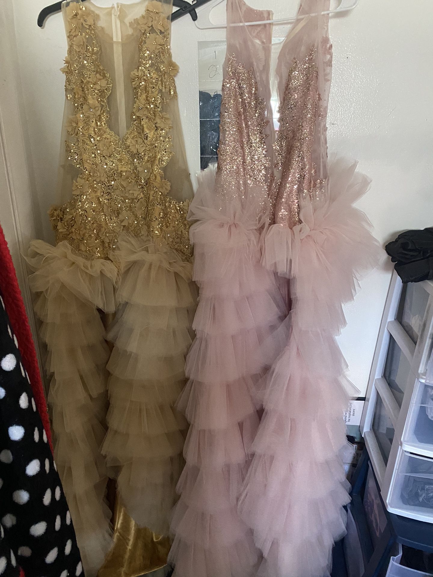 Prom Dresses ! Gold-Pink