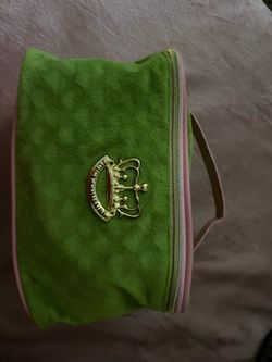 Green and pinky Juicy couture makeup bag