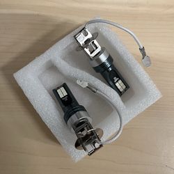 Brand New H3 12000K Ice Blue LED Headlight Bulbs