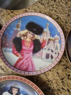 BARBIE PLATES DANBURY MINT