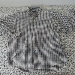 pendleton plaid multicolor button up shirt XL