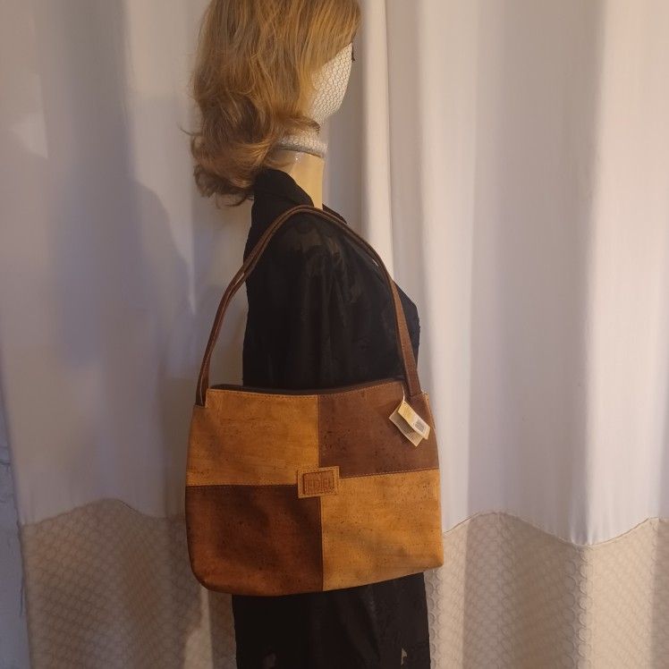 Ediel Cork Handbag • Made in Portugal • New with Tags