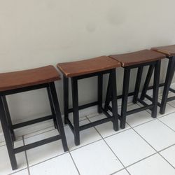 4 Wooden Stools