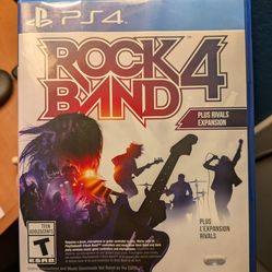 Rock Band 4 with Guitar and Drums