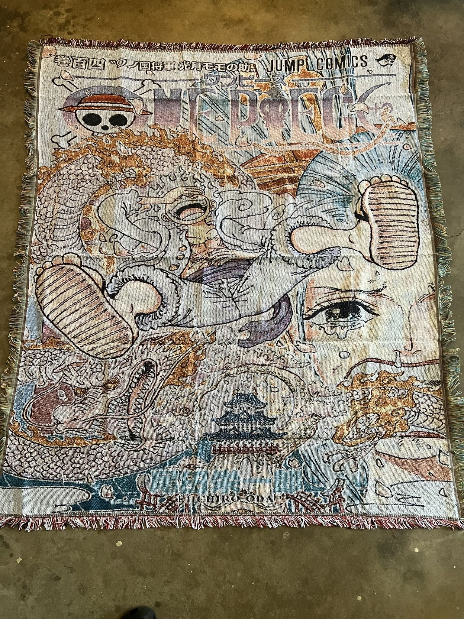 One Piece Woven Anime Rug/Tapestry/Blanket