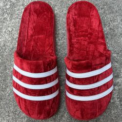 Adidas Adimule Red Velvet Slides 