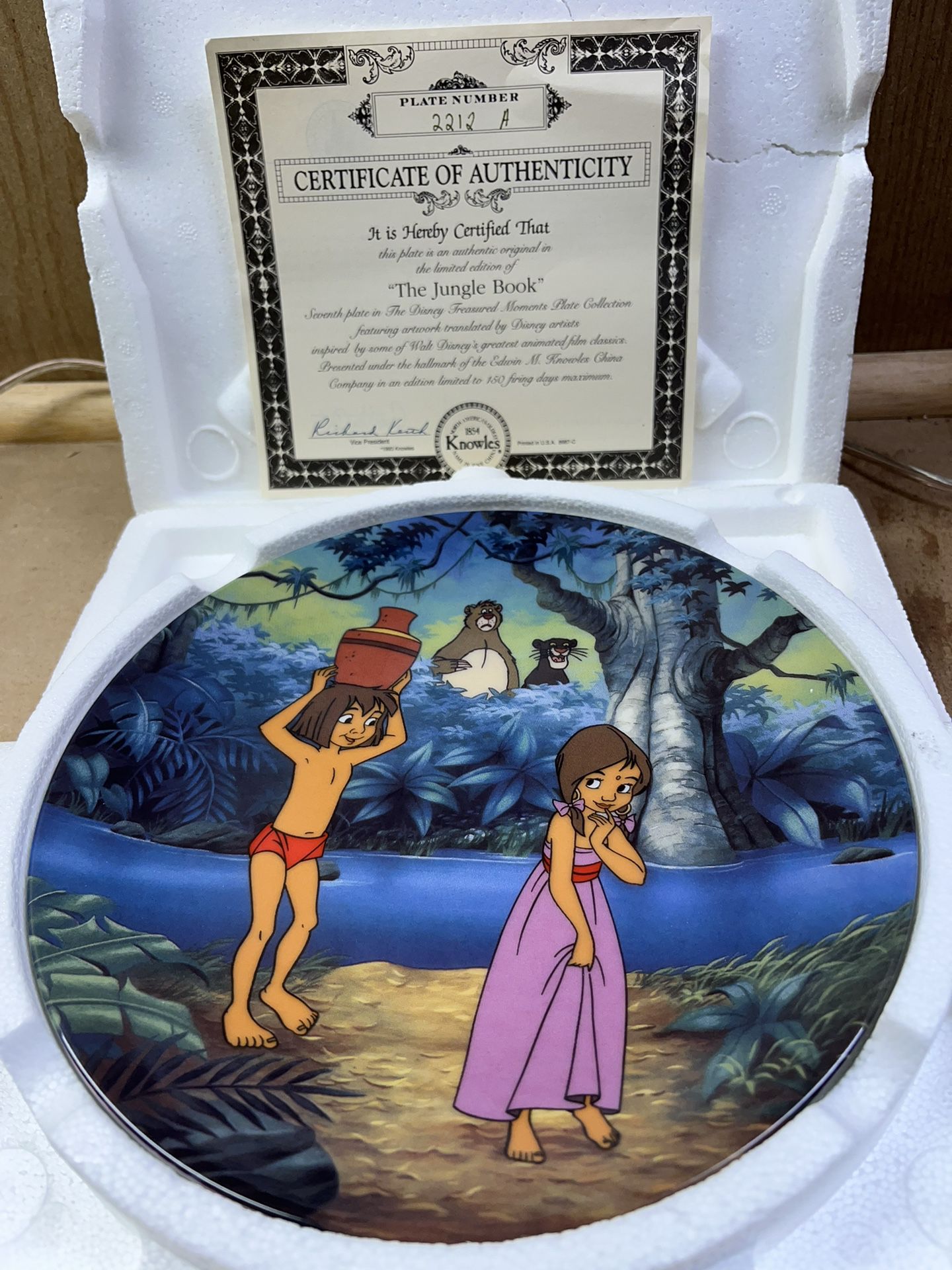 Disney Collectible Plate Jungle Book