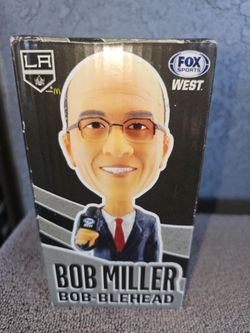 Bob Miller Los Angeles Kings announcer bobblehead,New