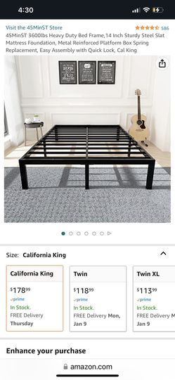 King Bed Frame Brand New