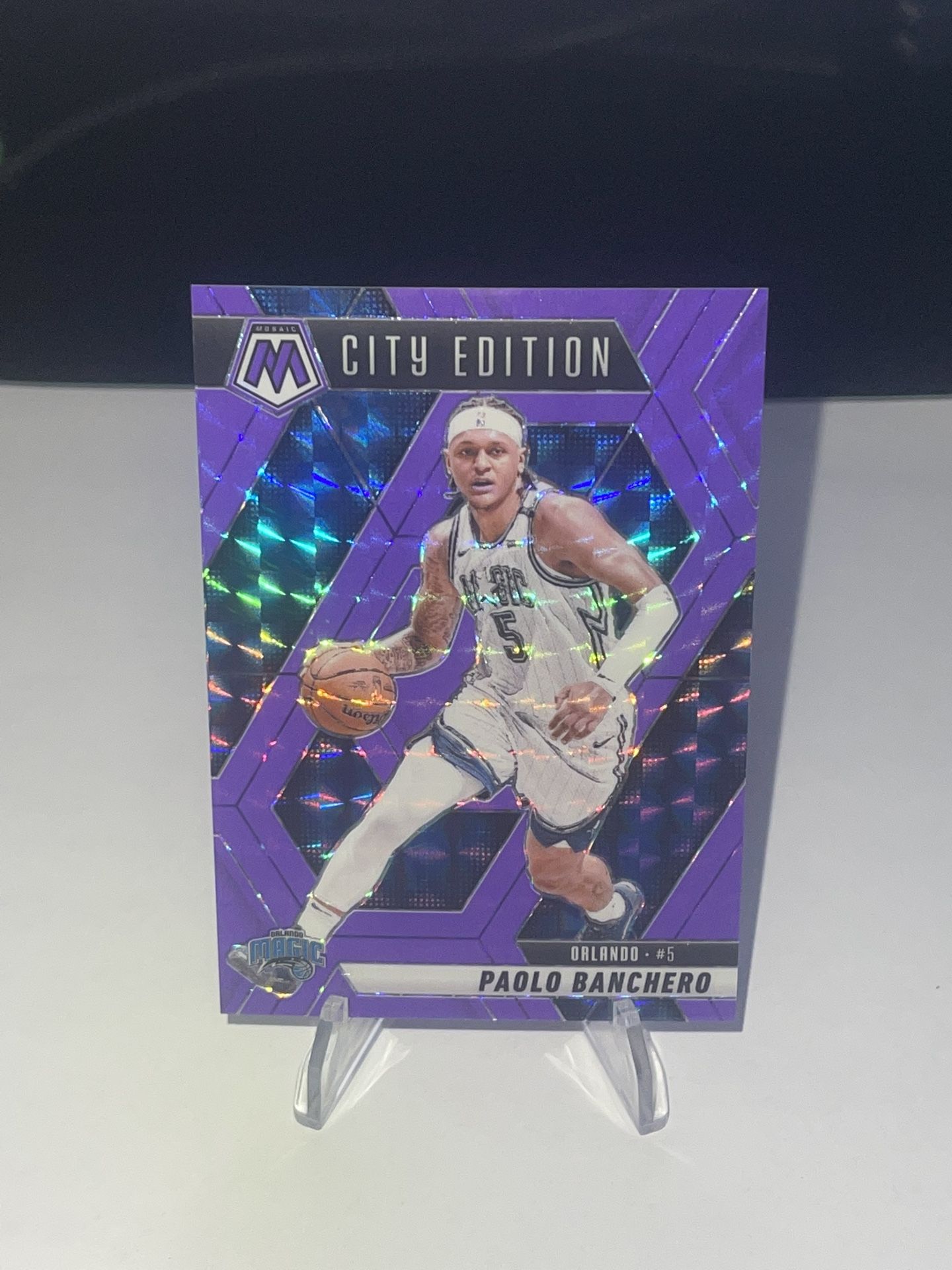 2024-25 Mosaic Basketball Paolo Banchero Purple /249 Orlando Magic