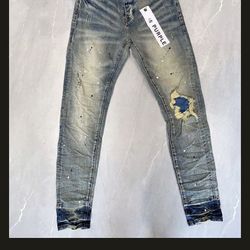 Purple jeans