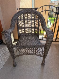 3-Piece Brown Wicker Outdoor Set