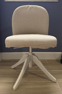 Ikea Rosentorp Swivel Office Chair White / Beige Uphostered