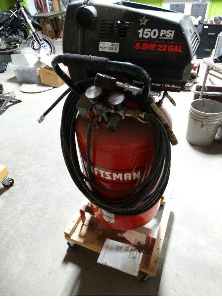 Craftsman 150 psi air compressor 22 gallons