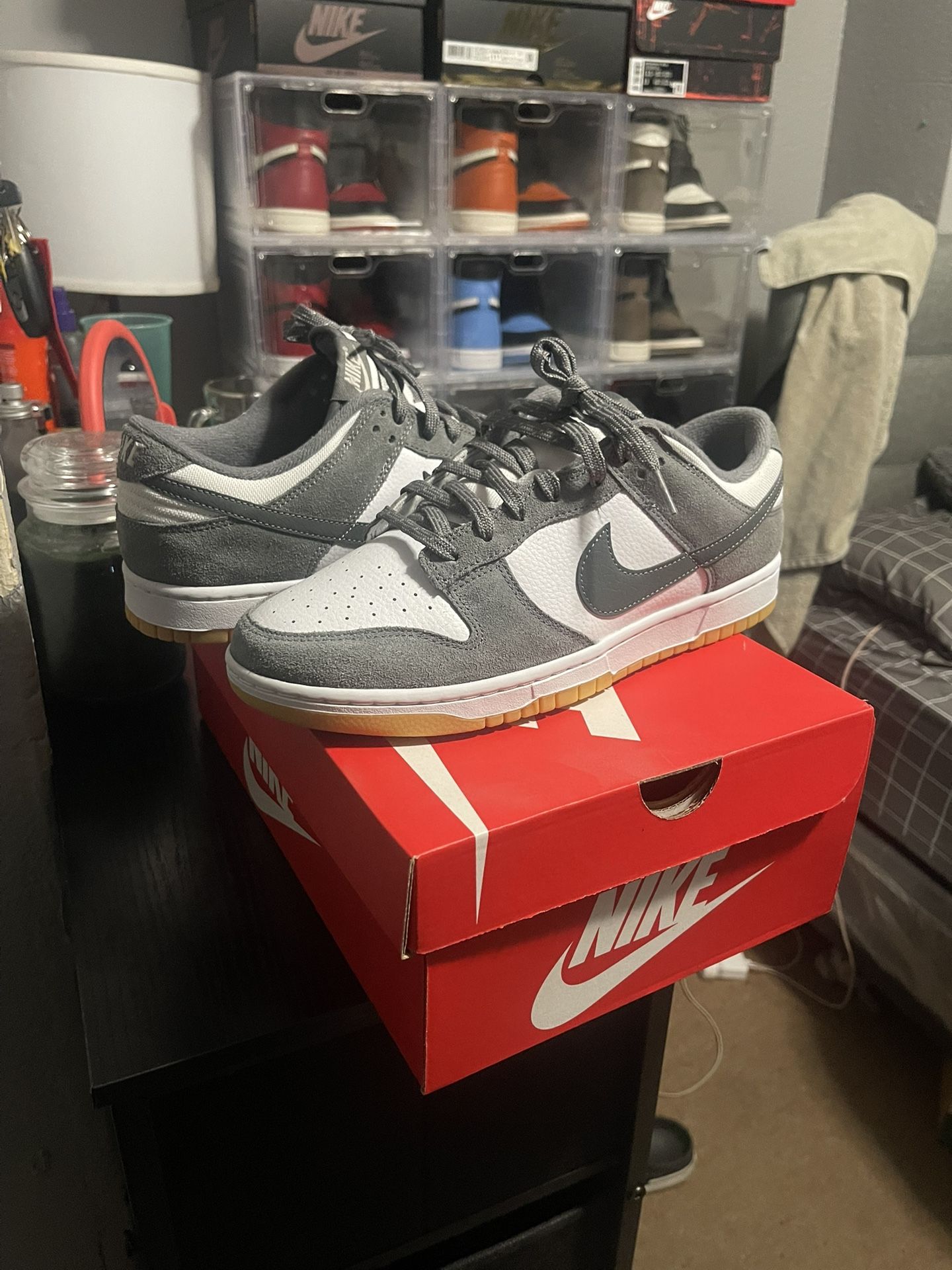 Nike Dunk Low Smoke Grey Gum 3M Swoosh Size: