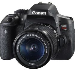 Canon Rebel T6i Camera + EFS 55-250mm Lens 15 PC Full Kit Video Cam Set 