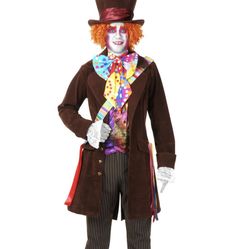 Mens Size Xl Mad Hatter Costume 