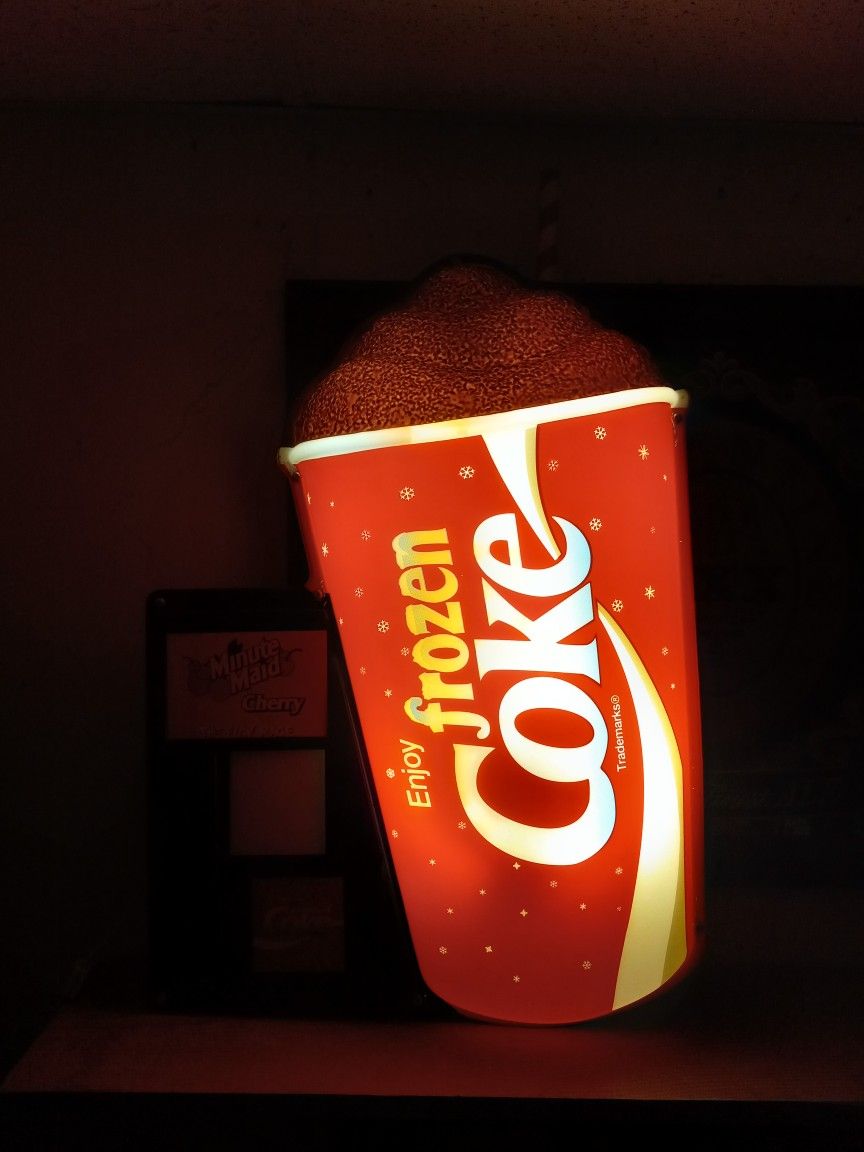 Frozen Coke Light Up Sign Display