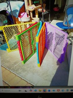 Six panel folding colorful playpen Nice condition Cash only please