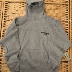 Grey Fear of God Essentials Hoodie