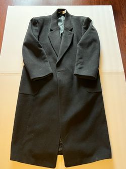 Big Long Black Coat - Hammersley - Made In England 