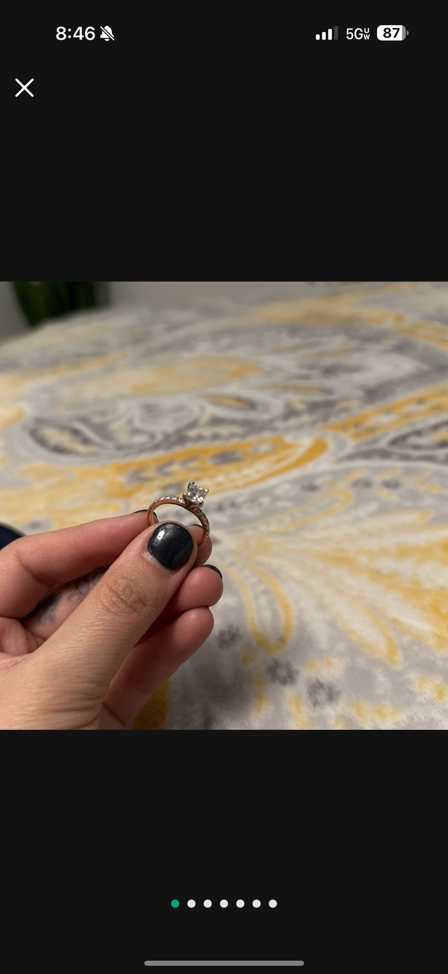 Engagement Ring 1carat Diamond