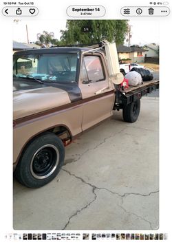 1973 flat bed ford f250 truck parting out