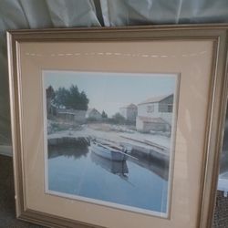 Large 35x35 Framed Lithograph